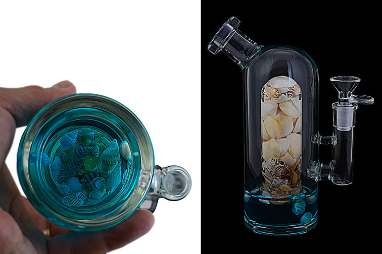 7.5-Inch Capsule Glass Water Pipe with Surprises