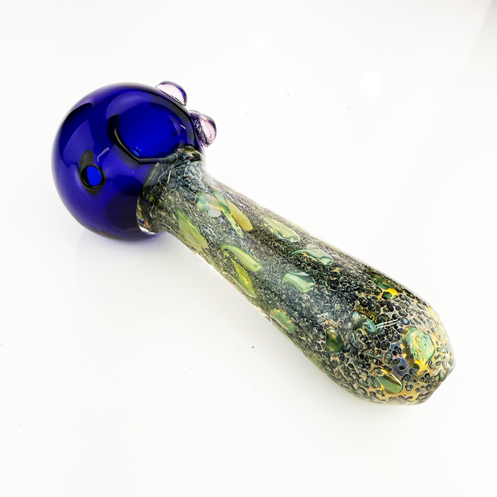 Gold Fume 5-Inch Hand Pipe with Black Frit