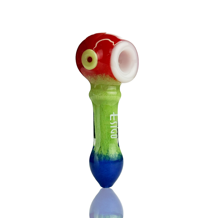 Esigo 4.5" Tricolor Frit Glass Spoon Pipe