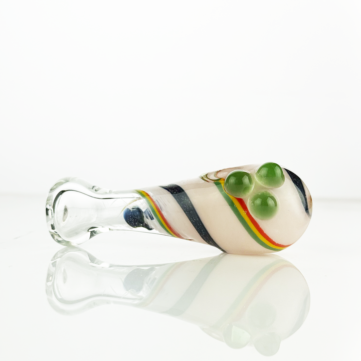 Slime Frit Dichro Glass Hand Pipe - 4.5 Inch