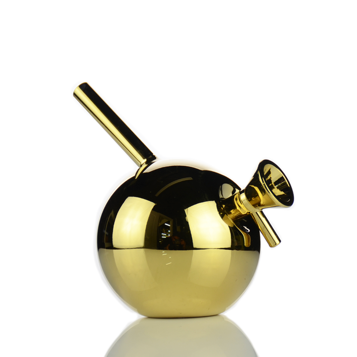 6 Inch Electroplated Spherical Bong with 14mm Male Bowl