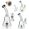 Compact 6-Inch Glass Water Pipe with Decal