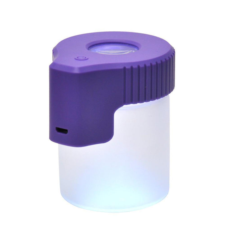Rechargeable LED Magnifying Stash Jar