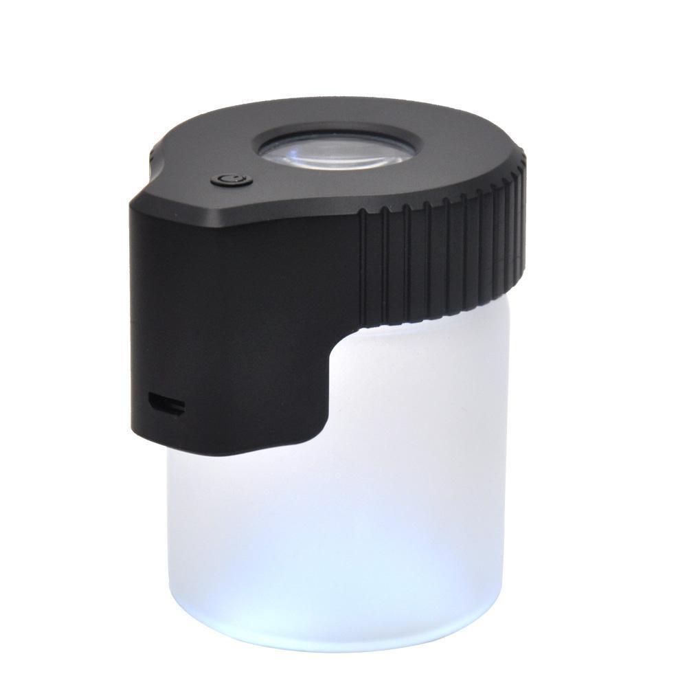 Rechargeable LED Magnifying Stash Jar