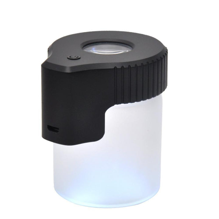 Rechargeable LED Magnifying Stash Jar