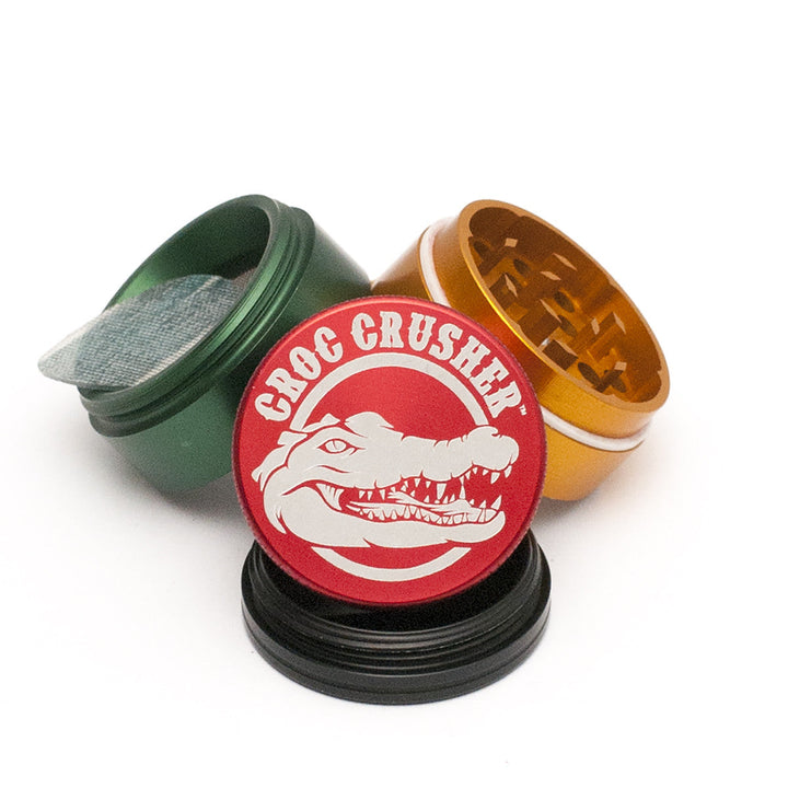 Compact Croc Crusher 1.5" 4-Piece Dry Herb Grinder