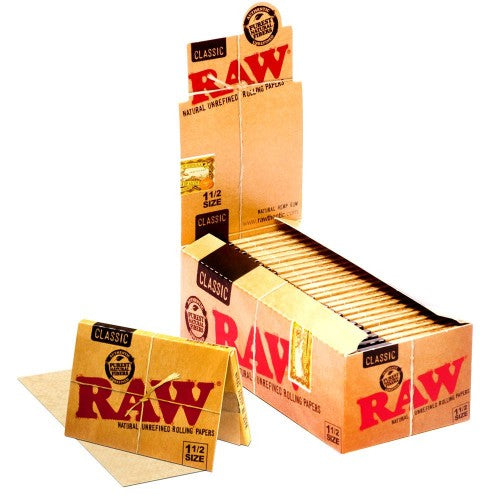 Raw Natural Unbleached Rolling Papers 1 1/2