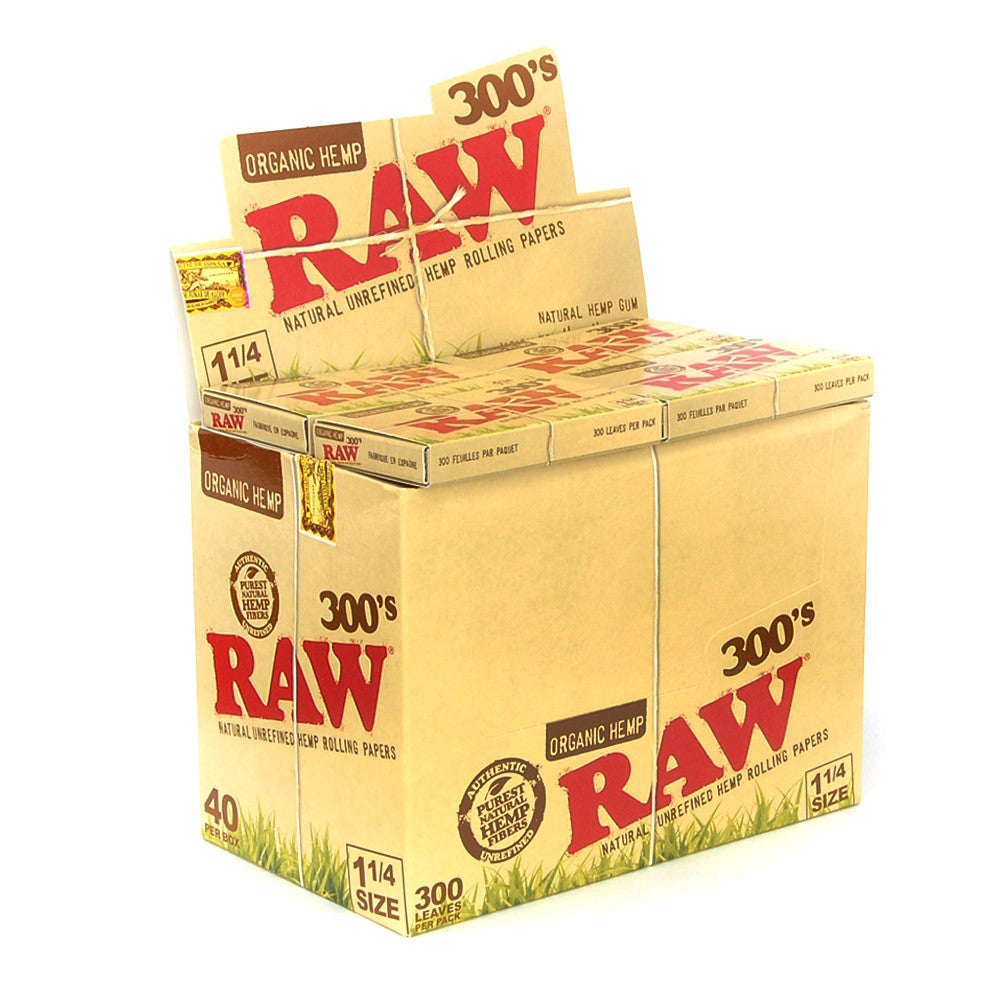 Raw Organic 300 Hemp Rolling Papers 1 1/4