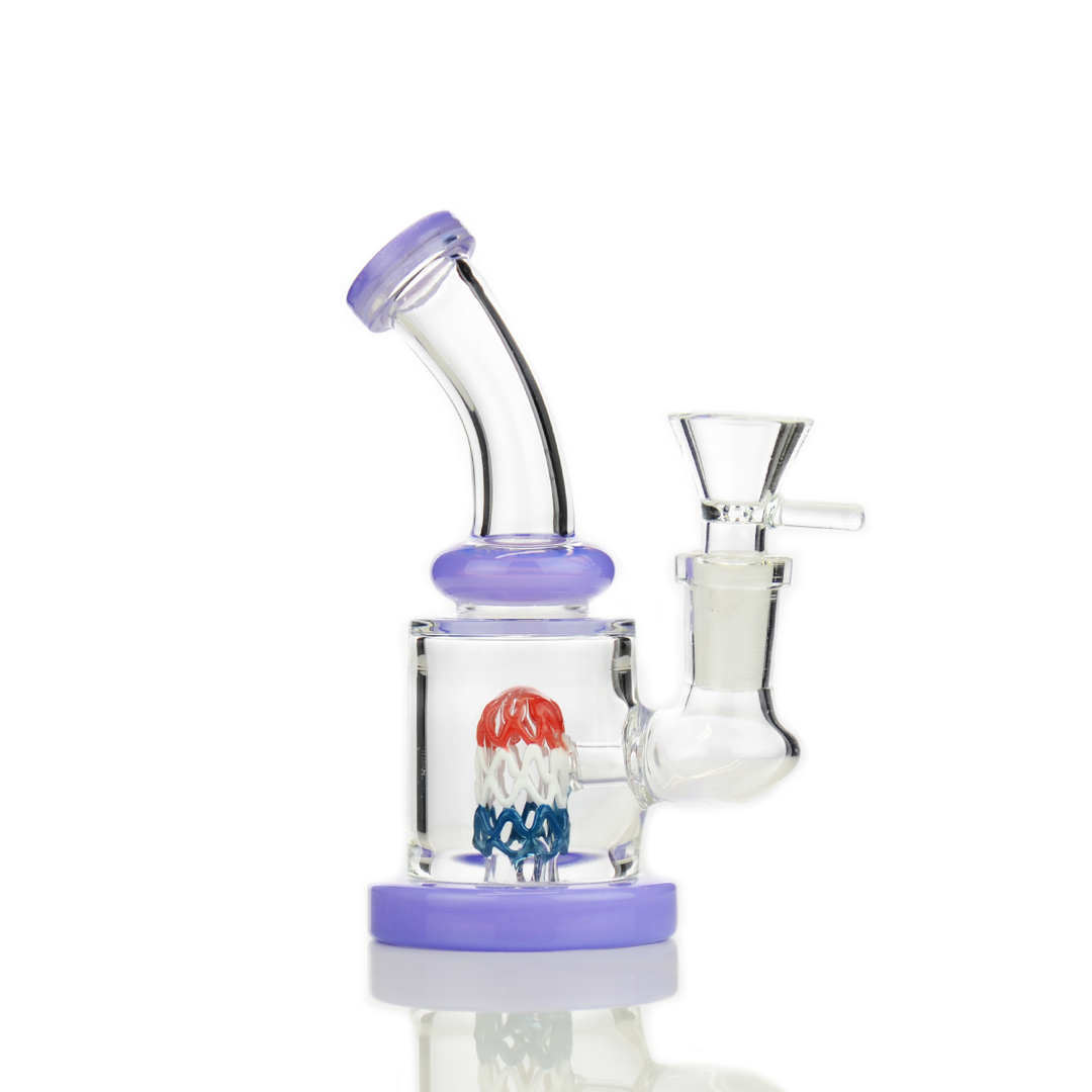 5.5" Slime Bong with Wire Shower Perc, 14mm Bowl