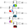 Boro Glass Reclaimer Dab Straw With Removable Quartz Or Ti Tip