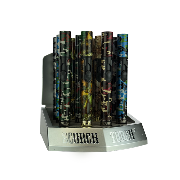 Compact Camo Precision Butane Torch with Clip