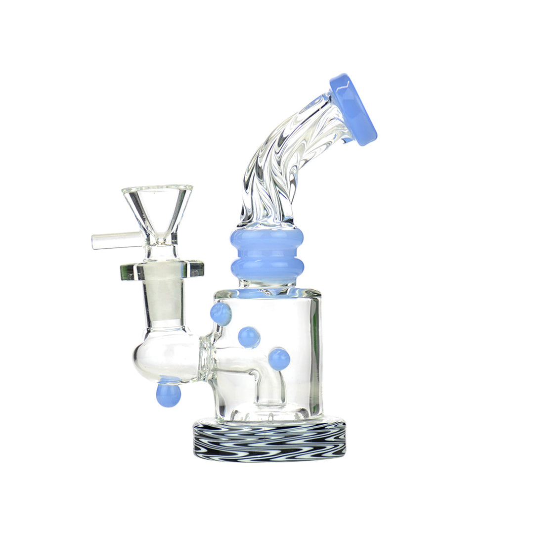 Vibrant 5.5" Wig Wag Water Pipe with 14mm Bowl