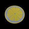Round Silicone Dab Mat Citrus Premium Dabbing Accessory