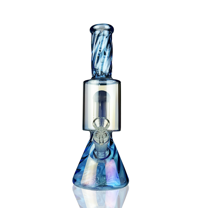11" Electroplated Tree Perc Beaker Bong with 14mm Bowl