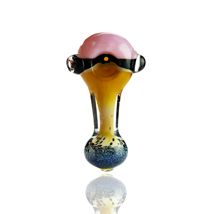4.5in Slime Head Gold Fume Hand Pipe