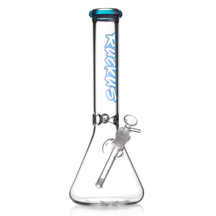 Ruckus Colored Lip Beaker Bong with Diffused Downstem