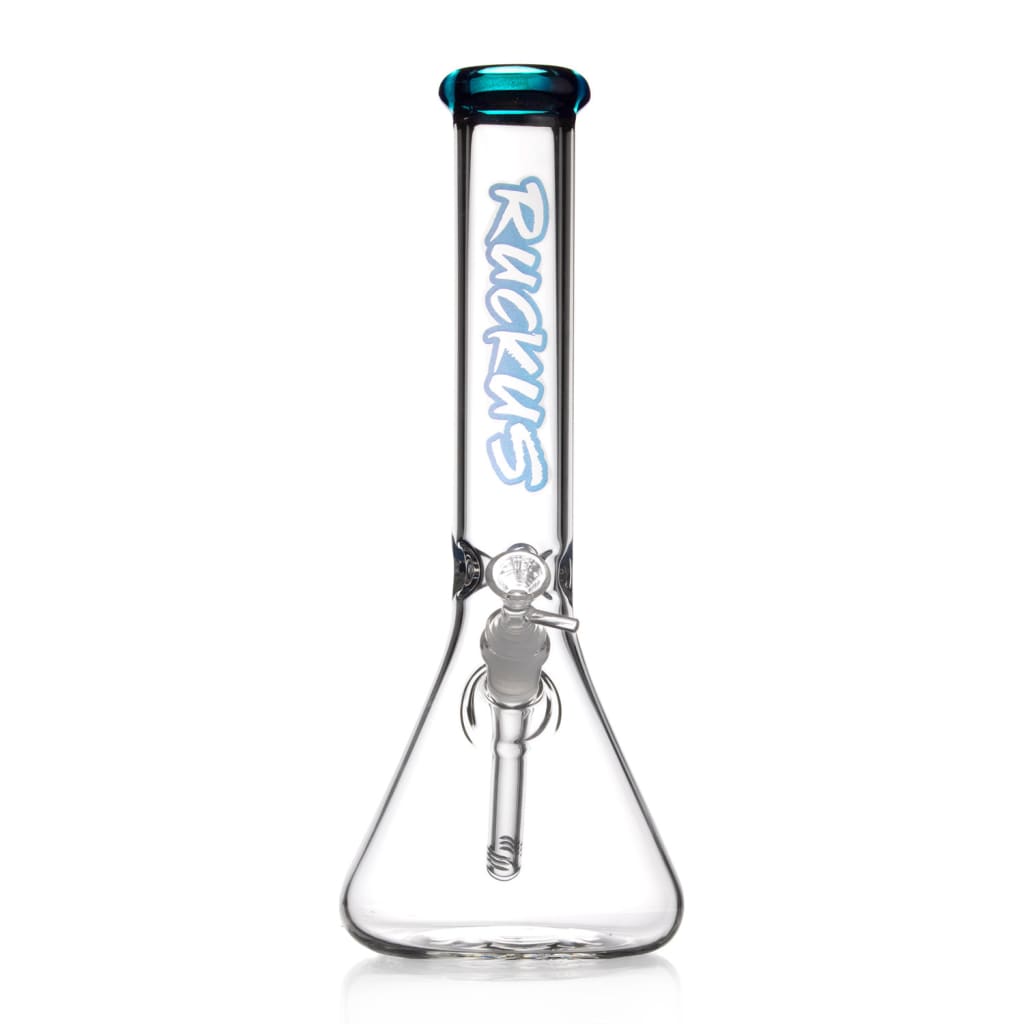 Ruckus Colored Lip Beaker Bong with Diffused Downstem