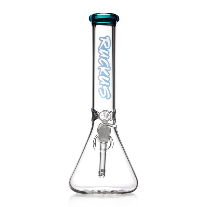 Ruckus Colored Lip Beaker Bong with Diffused Downstem