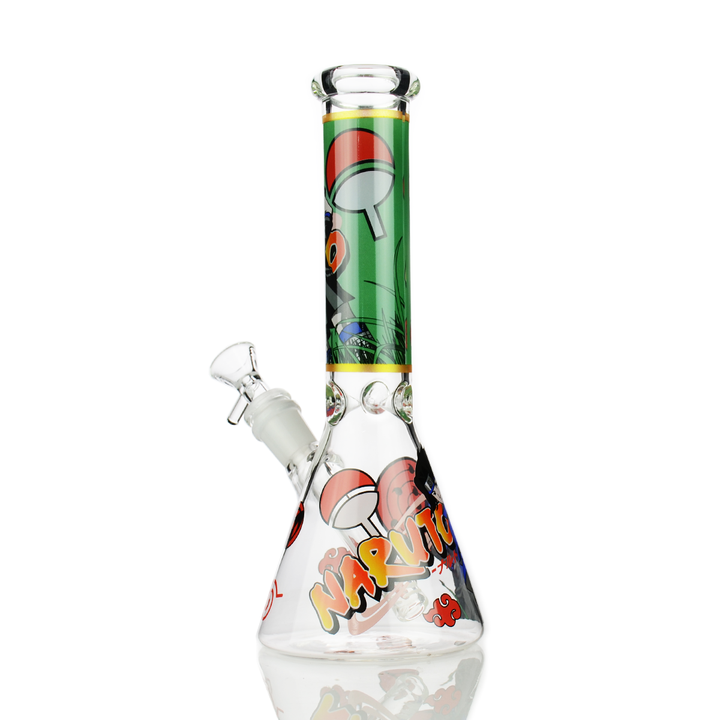 10-Inch Naruto Decal Beaker Bong with 14mm Bowl