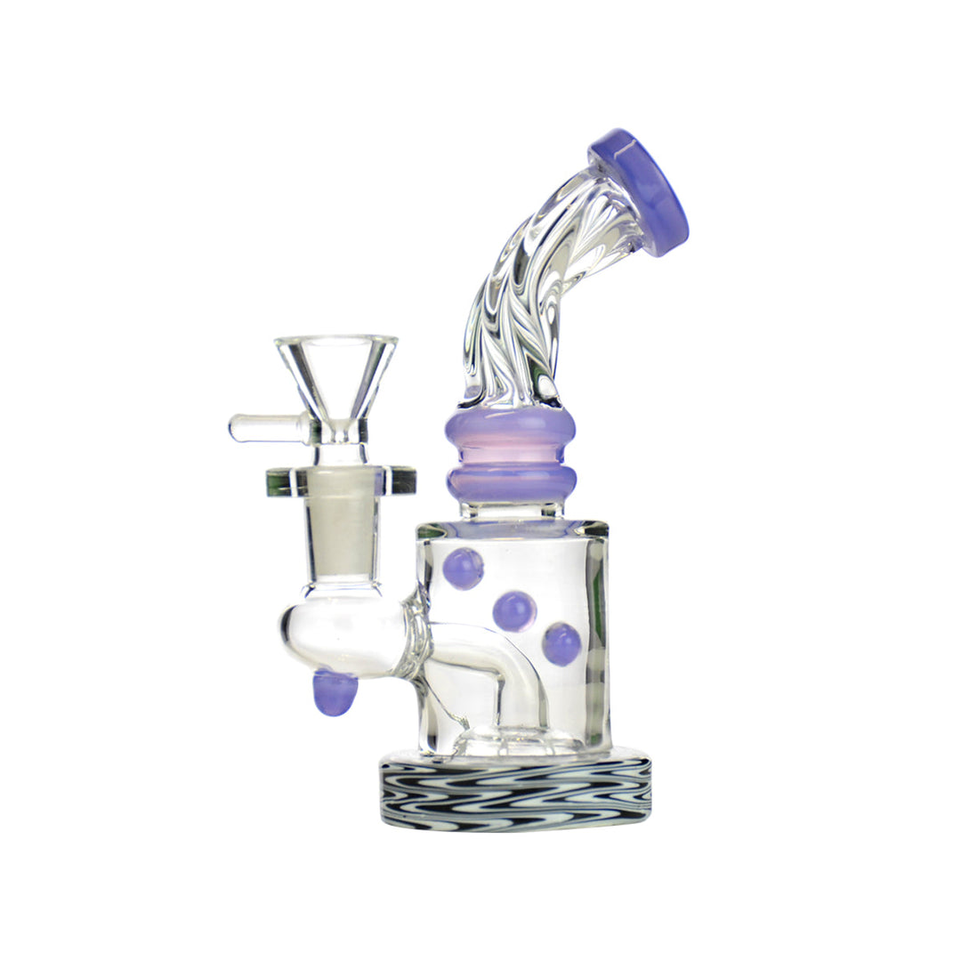 Vibrant 5.5" Wig Wag Water Pipe with 14mm Bowl