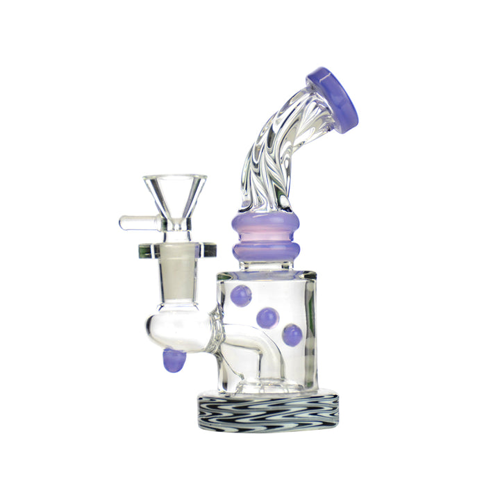 Vibrant 5.5" Wig Wag Water Pipe with 14mm Bowl