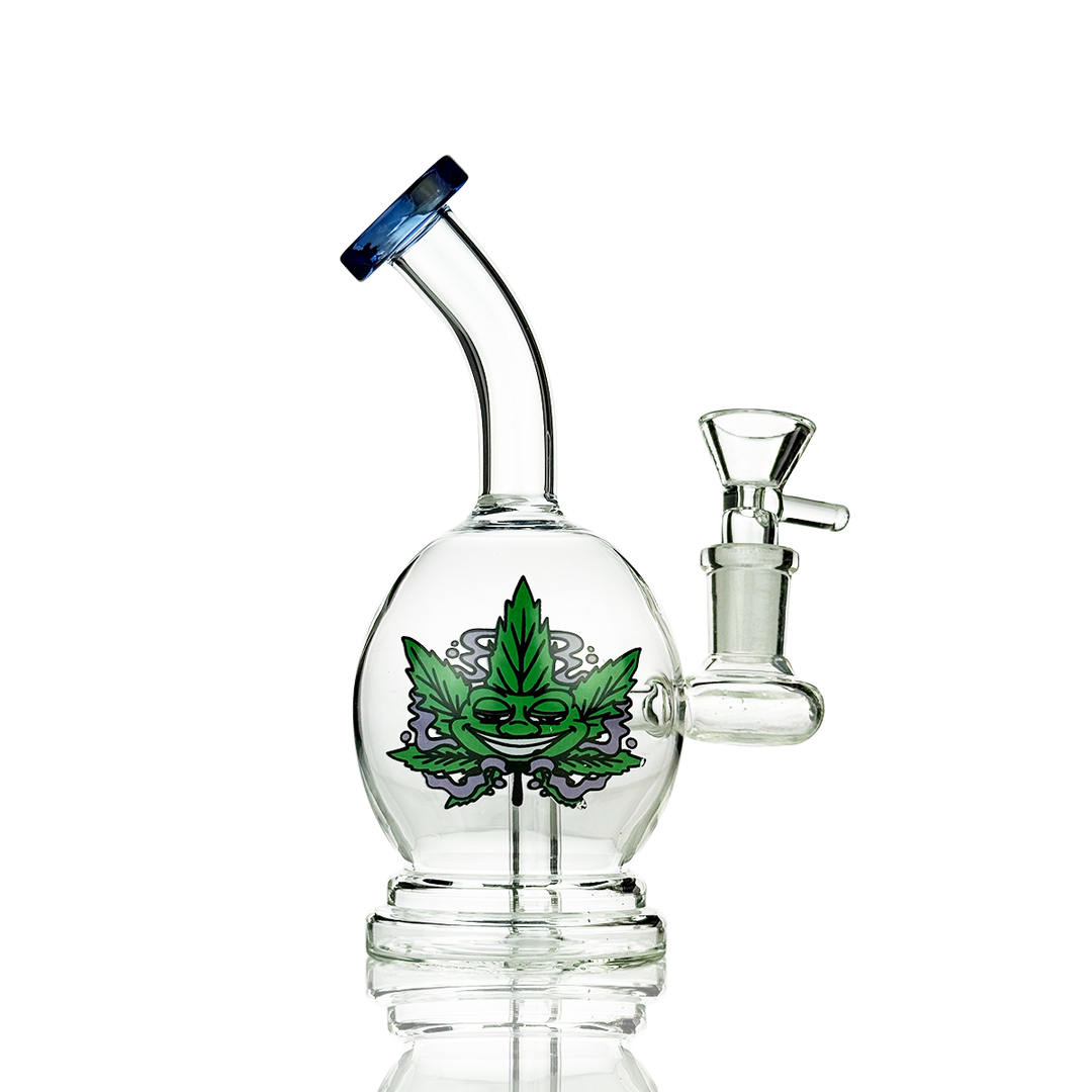 6 Inch Sphere Water Pipe with 14mm Bowl & Sticker
