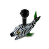 7-Inch Glass Hand Pipe with Aquatic Art