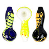 Scorpion Glow Spoon Hand Pipe with Colored Boro Glass