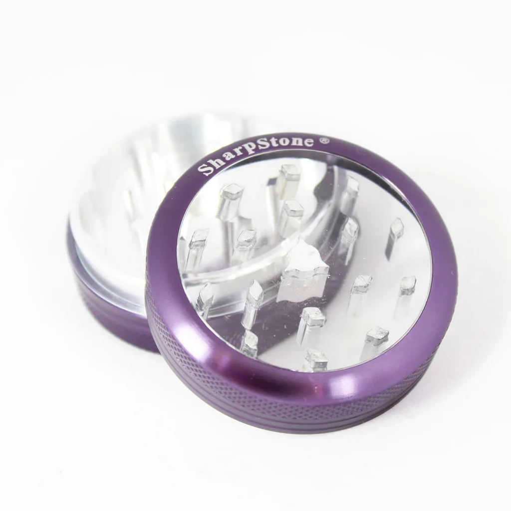 Sharpstone 2.2 Inch Glass Top Dry Herb Grinder