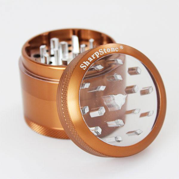 Sharpstone 2.2" Clear Top 4-Piece Dry Herb Grinder