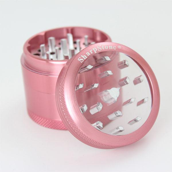 Sharpstone 2.2" Clear Top 4-Piece Dry Herb Grinder