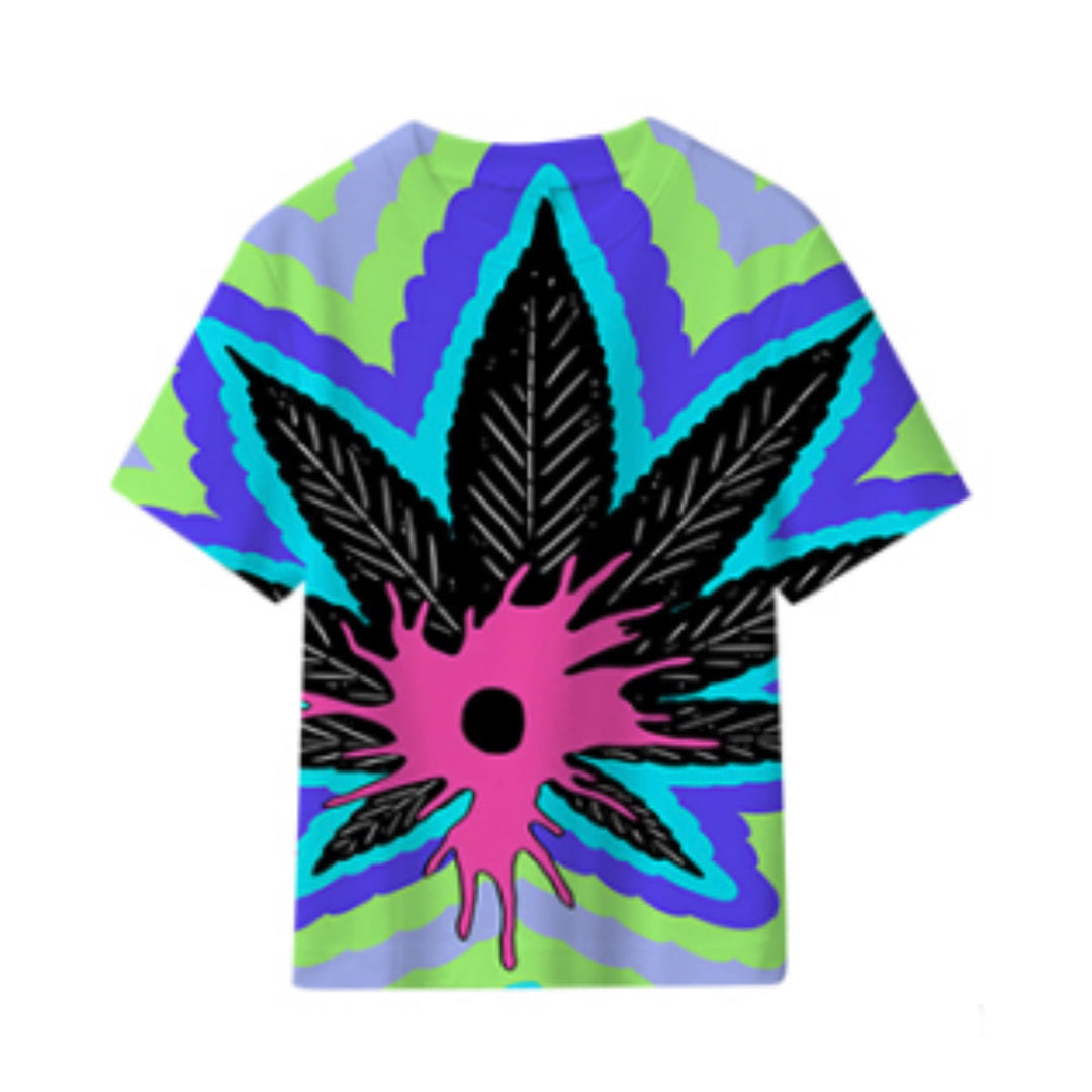 Graphic Leaf Polyester Tee Multi-Size Pack