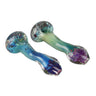 Silver Fumed Glass Spoon Pipe - 5 Inch Durable Hand Pipe