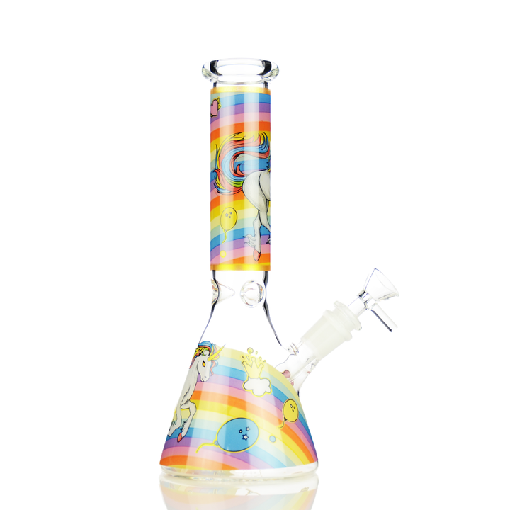 10 Inch Unicorn Beaker Water Pipe with 14mm Bowl