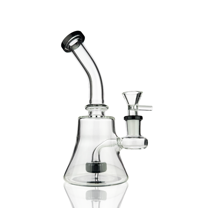 Compact 6-Inch Glass Water Pipe with Decal