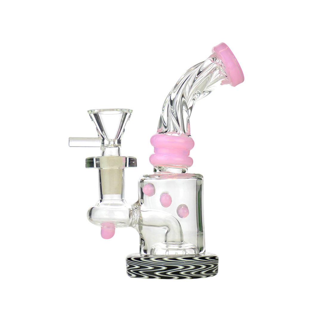 Vibrant 5.5" Wig Wag Water Pipe with 14mm Bowl