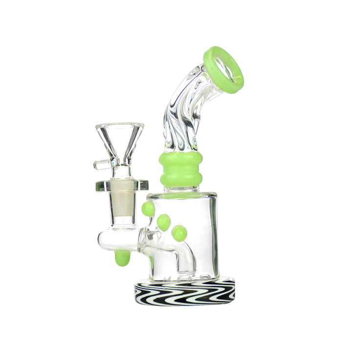 Vibrant 5.5" Wig Wag Water Pipe with 14mm Bowl