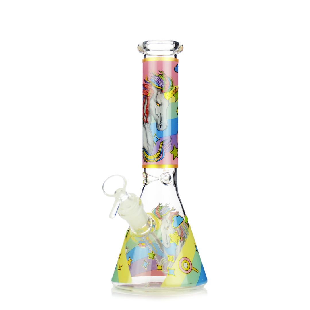 10 Inch Unicorn Beaker Water Pipe with 14mm Bowl