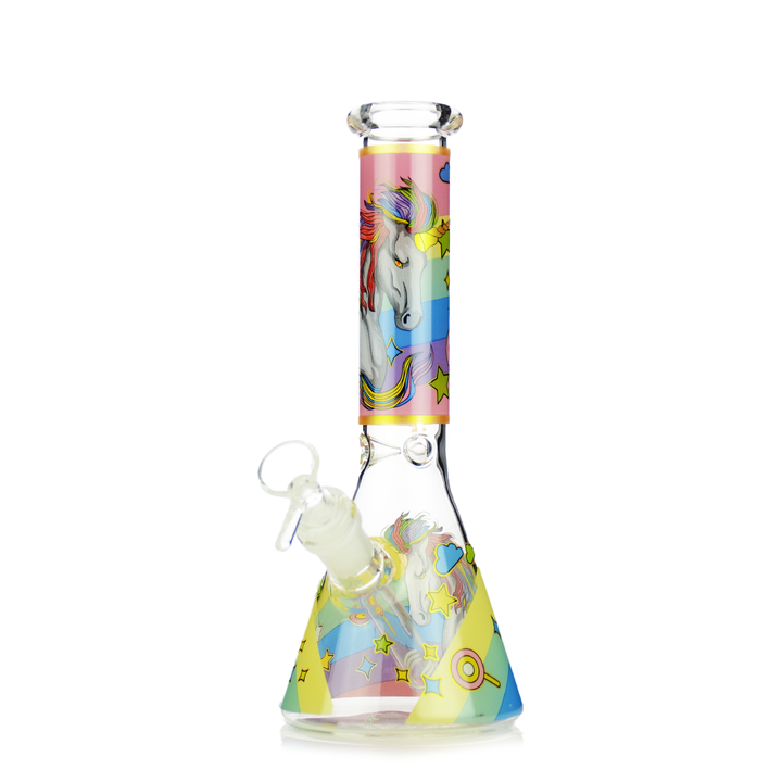 10 Inch Unicorn Beaker Water Pipe with 14mm Bowl