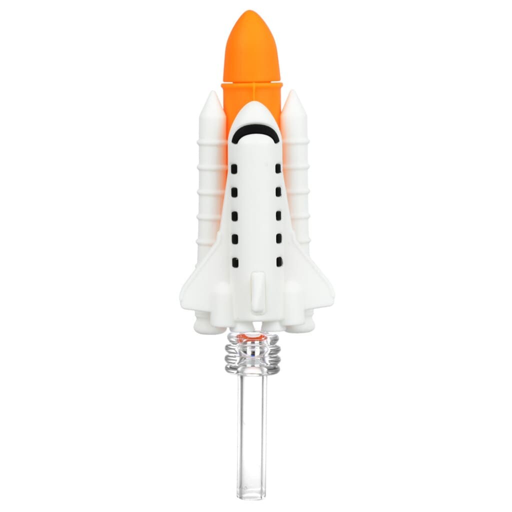 Space Shuttle Silicone Dab Straw - 6’