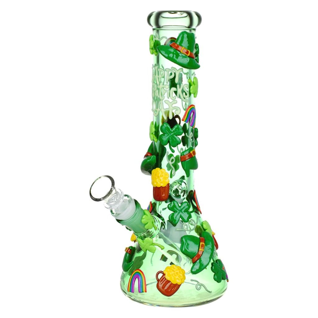 St. Patrick’s Day Glow In The Dark Water Pipe - 10’ / 14mm f