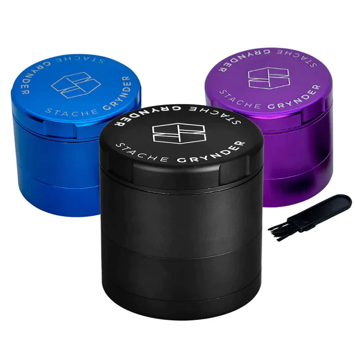 Stache Grynder Premium 4-Piece Herb Grinder