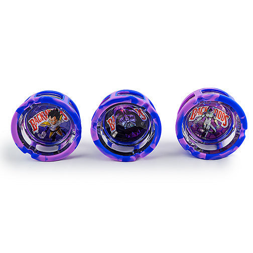 Holographic Glass Ashtray with Silicone Sleeve - 6 Pack