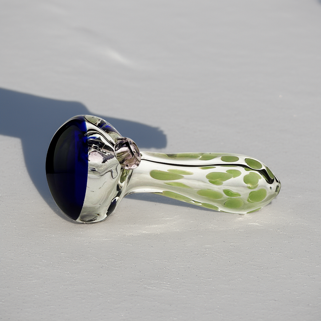 4 Inch Double Glass Slime Dot Hand Pipe