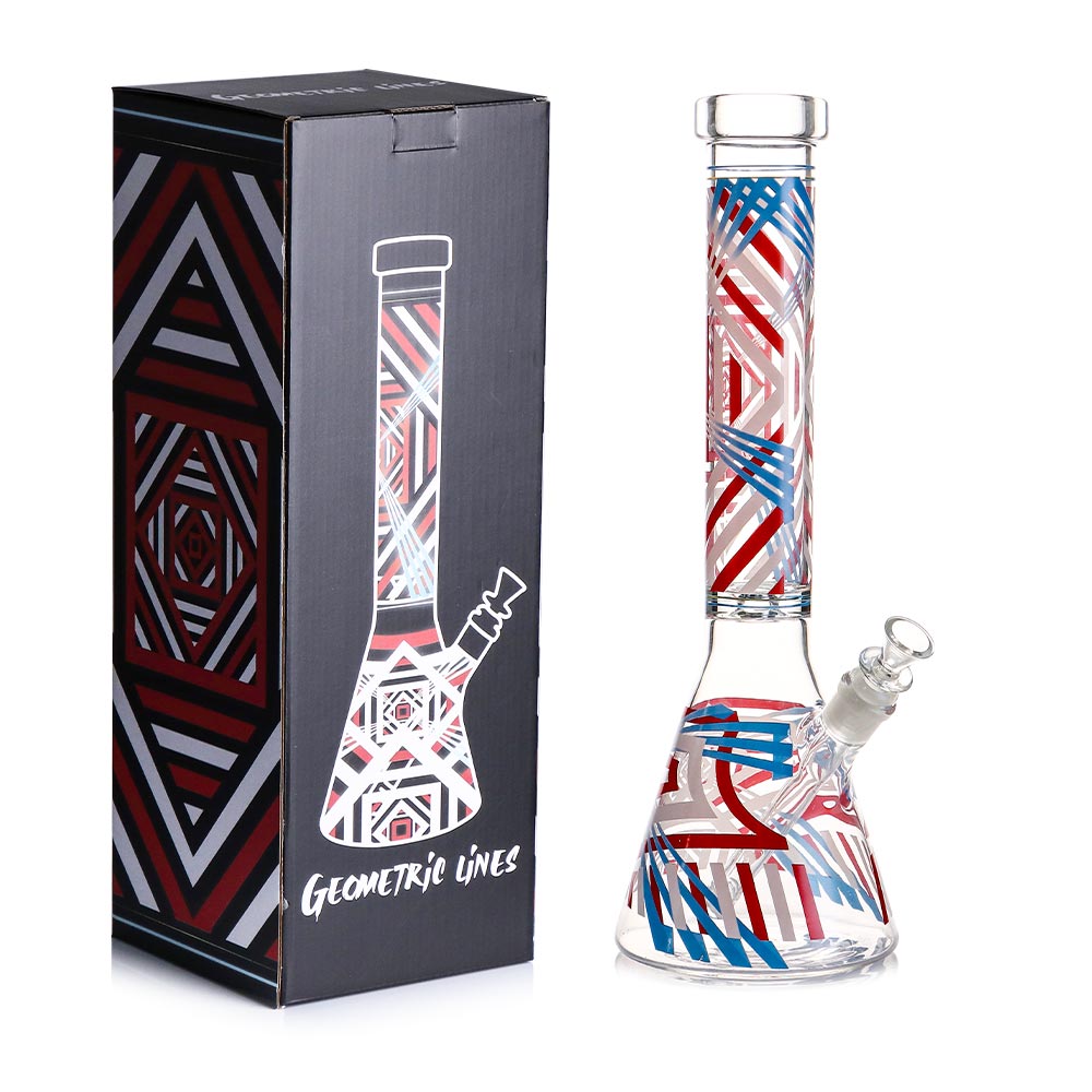 Robust 16-Inch Beaker Pipe with 5mm Glass