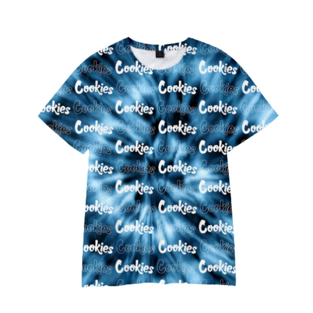 Blue Black Tie-Dye Polyester T-Shirt Multi-Pack