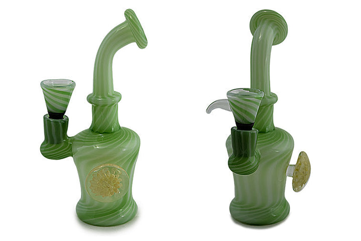 Compact Slime Green Water Pipe 6 Inch
