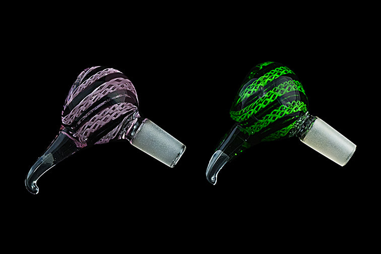 Durable Wavy 14mm Glass Bowl for Water Pipes