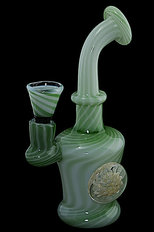 Compact Slime Green Water Pipe 6 Inch