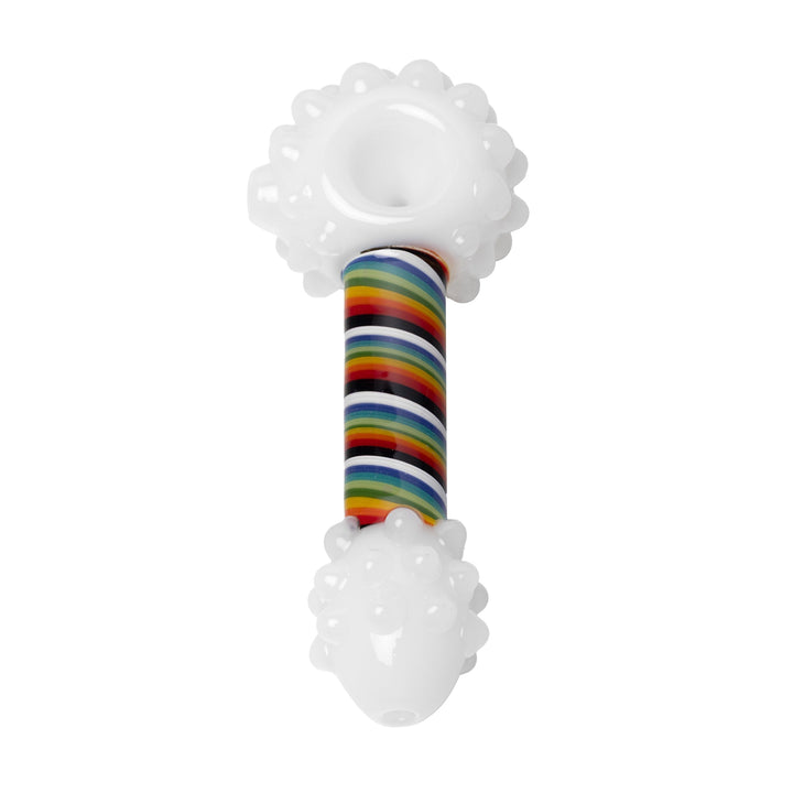 Vibrant Borosilicate Rainbow Hand Pipe